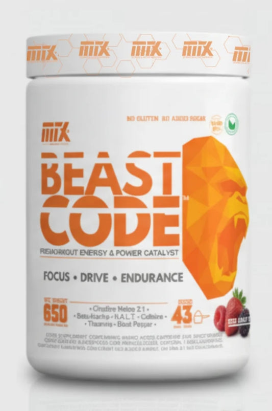 PRE WORKOUT BEAST CODE Red Berries 650 Grammes
